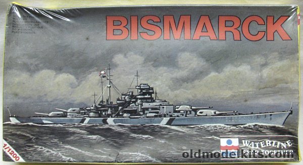 ESCI 1/1200 Bismarck Battleship, 415 plastic model kit